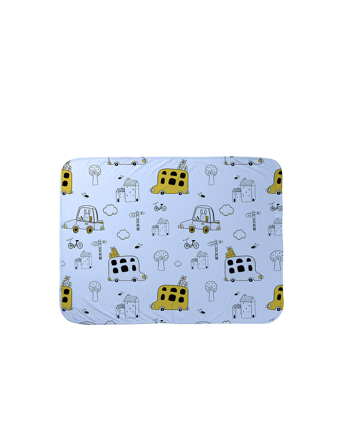 Couverture pour bébé (bleu clair, 76 x 101 cm)