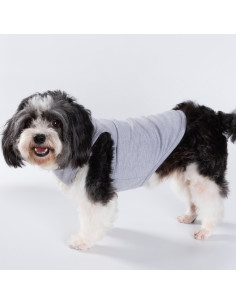 T-shirt débardeur pour chien à sublimation XS (gris)