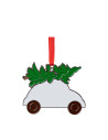 Ornement en métal de voiture de Noël de 3 po