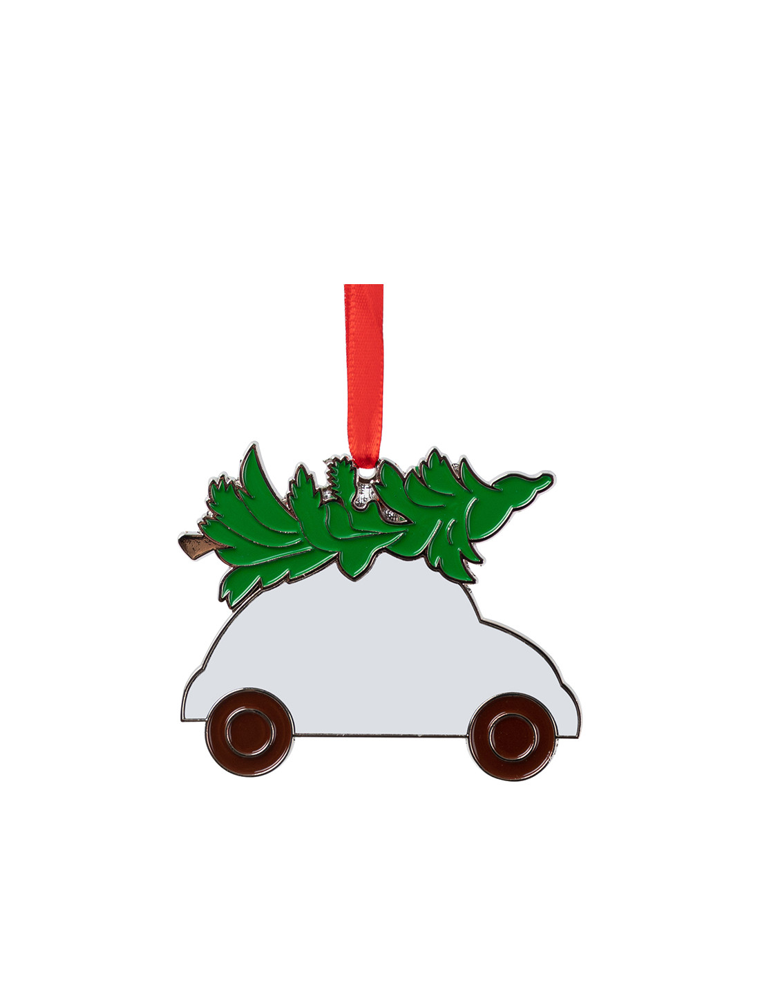 Ornement en métal de voiture de Noël de 3 po