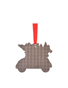 Ornement en métal de voiture de Noël de 3 po 2