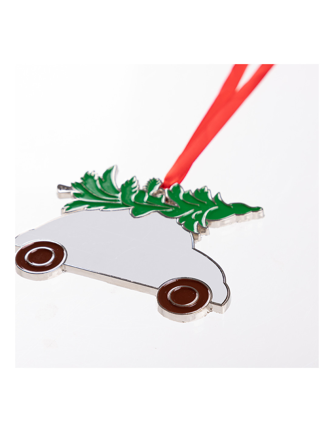 Ornement en métal de voiture de Noël de 3 po