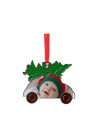 Ornement en métal de voiture de Noël de 3 po