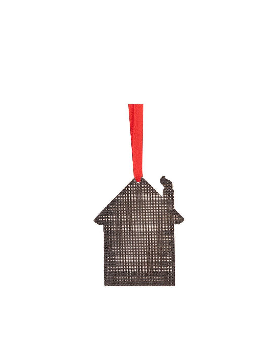 Ornement en métal maison en pain d'épice rouge de 3 po
