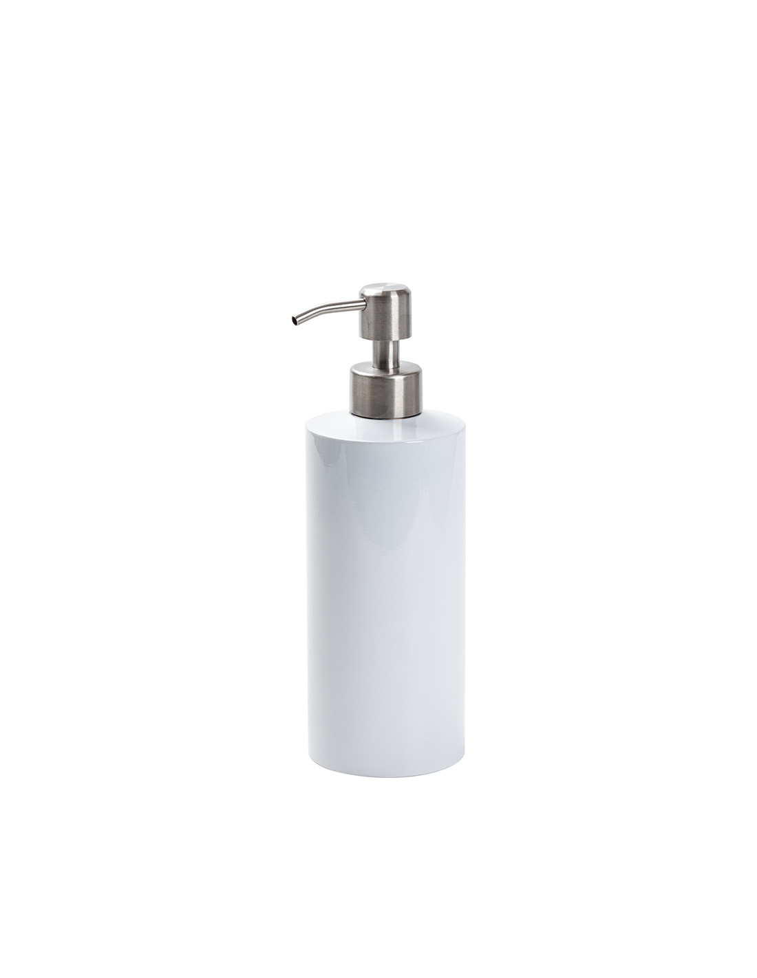 Distributeur de savon en acier inoxydable de 18 oz/550 ml (blanc)
