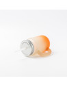 Pot Mason de 12 oz/350 ml avec paille (givré, orange dégradé)