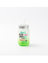Pot Mason de 15 oz/450 ml sans poignée (givré, vert dégradé)