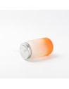 Pot Mason de 15 oz/450 ml sans poignée (givré, orange dégradé)