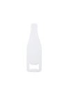 Ouvre-bouteille entièrement blanc en acier inoxydable (bouteille de vin, 3,5 x 11,6 cm)