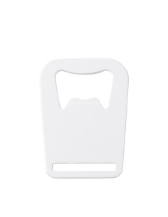 Ouvre-bouteille entièrement blanc en acier inoxydable (couronne, 4,5 x 6 cm)