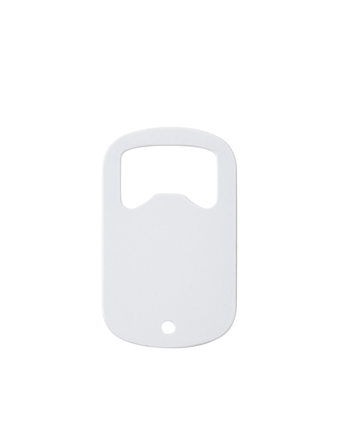Ouvre-bouteille entièrement blanc en acier inoxydable (3*5 cm)