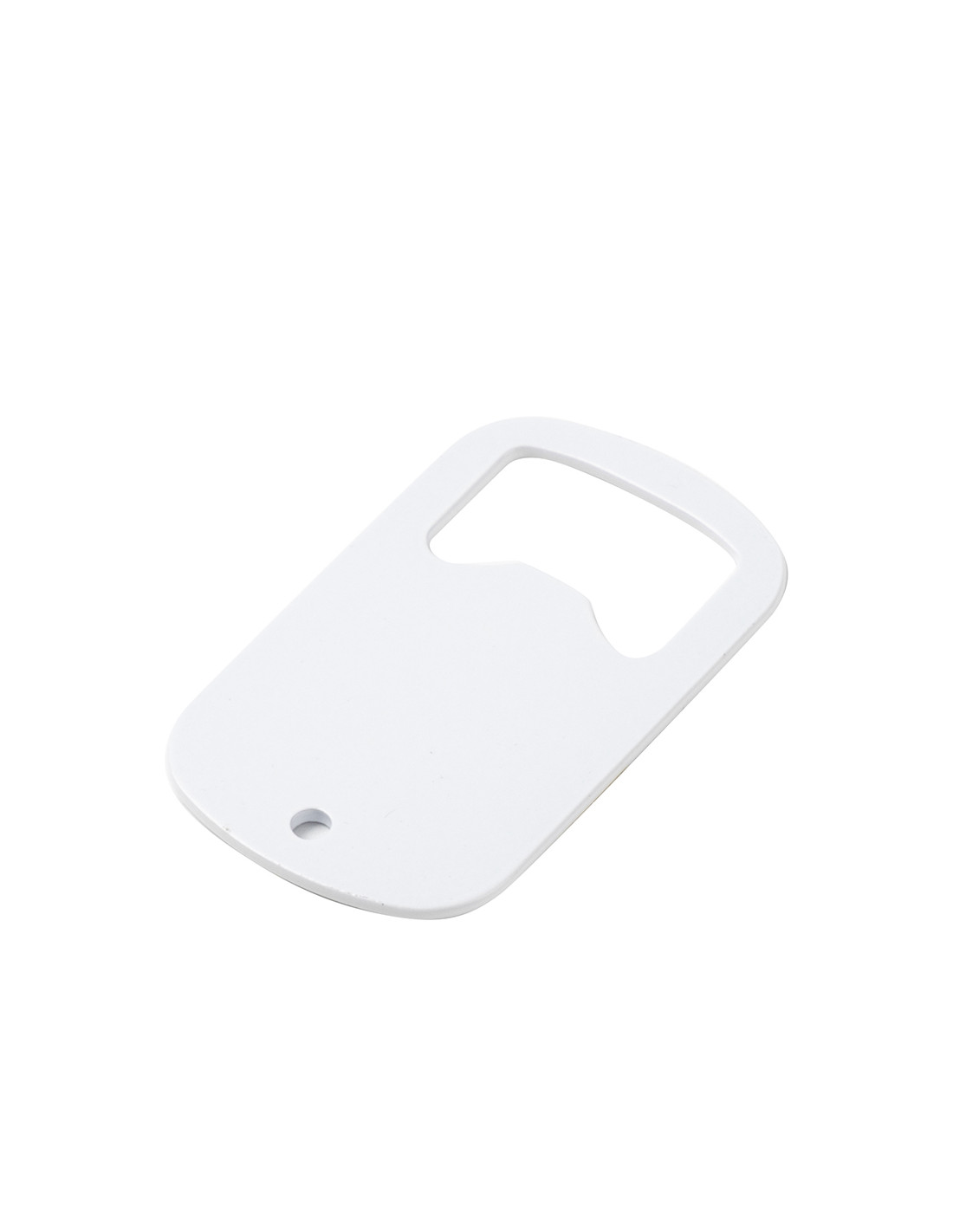 Ouvre-bouteille entièrement blanc en acier inoxydable (3*5 cm)
