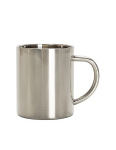 Tasse en acier inoxydable de 10 oz/300 ml (argent)