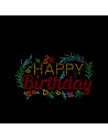 Feuille de transfert en faux strass (Joyeux anniversaire, 9,5 x 6 cm)
5 feuilles/paquet