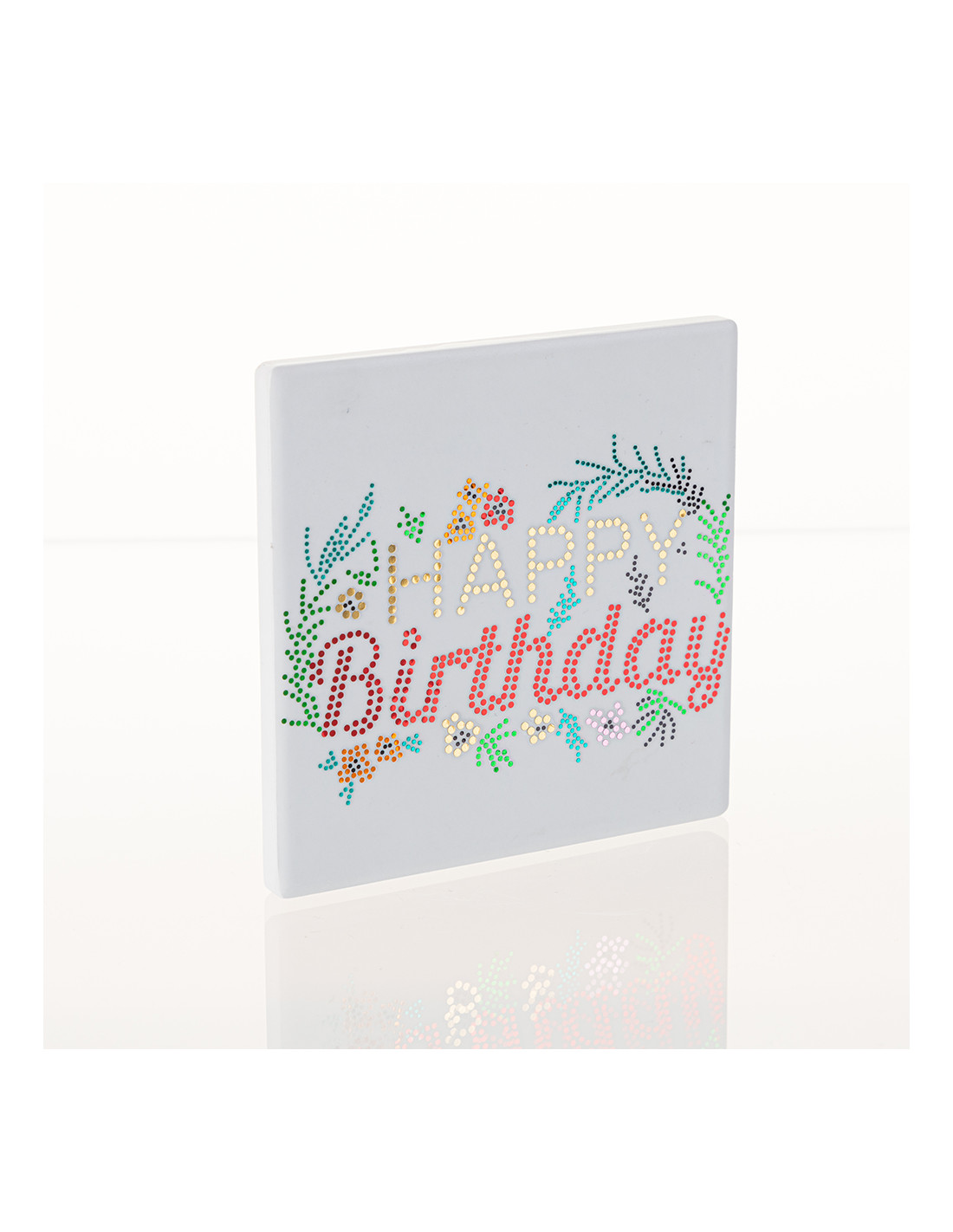 Feuille de transfert en faux strass (Joyeux anniversaire, 9,5 x 6 cm)
5 feuilles/paquet
