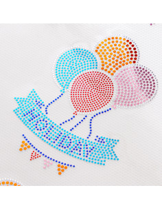 Feuille de transfert en faux strass (ballon, 6 x 8 cm)
5 feuilles/paquet 2
