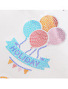 Feuille de transfert en faux strass (ballon, 6 x 8 cm)
5 feuilles/paquet