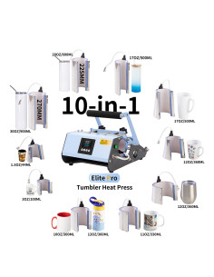 Presse à chaud Elite Pro Tumbler 10 en 1
