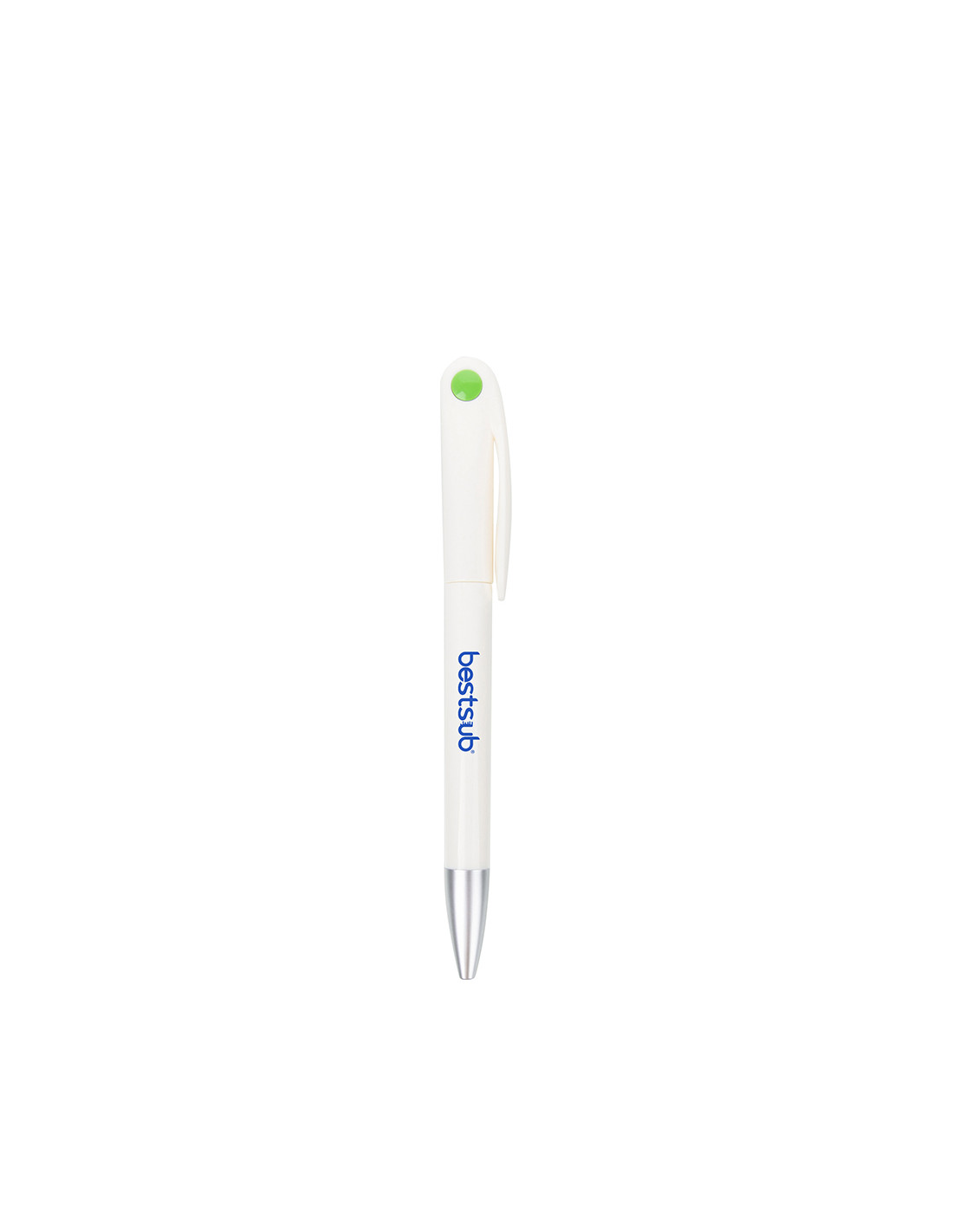 Stylo à bille blanc-bleu