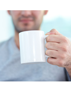 Tasse à revêtement blanc de 11 oz avec boîte individuelle blanche 2