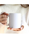 Tasse à revêtement blanc de 11 oz avec boîte individuelle blanche