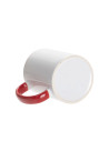 Tasse de couleur intérieure/poignée de 11 oz, rouge