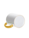 Tasse de couleur intérieure/poignée de 11 oz, jaune