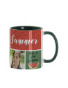 Tasse de couleur intérieure/poignée de 11oz-vert