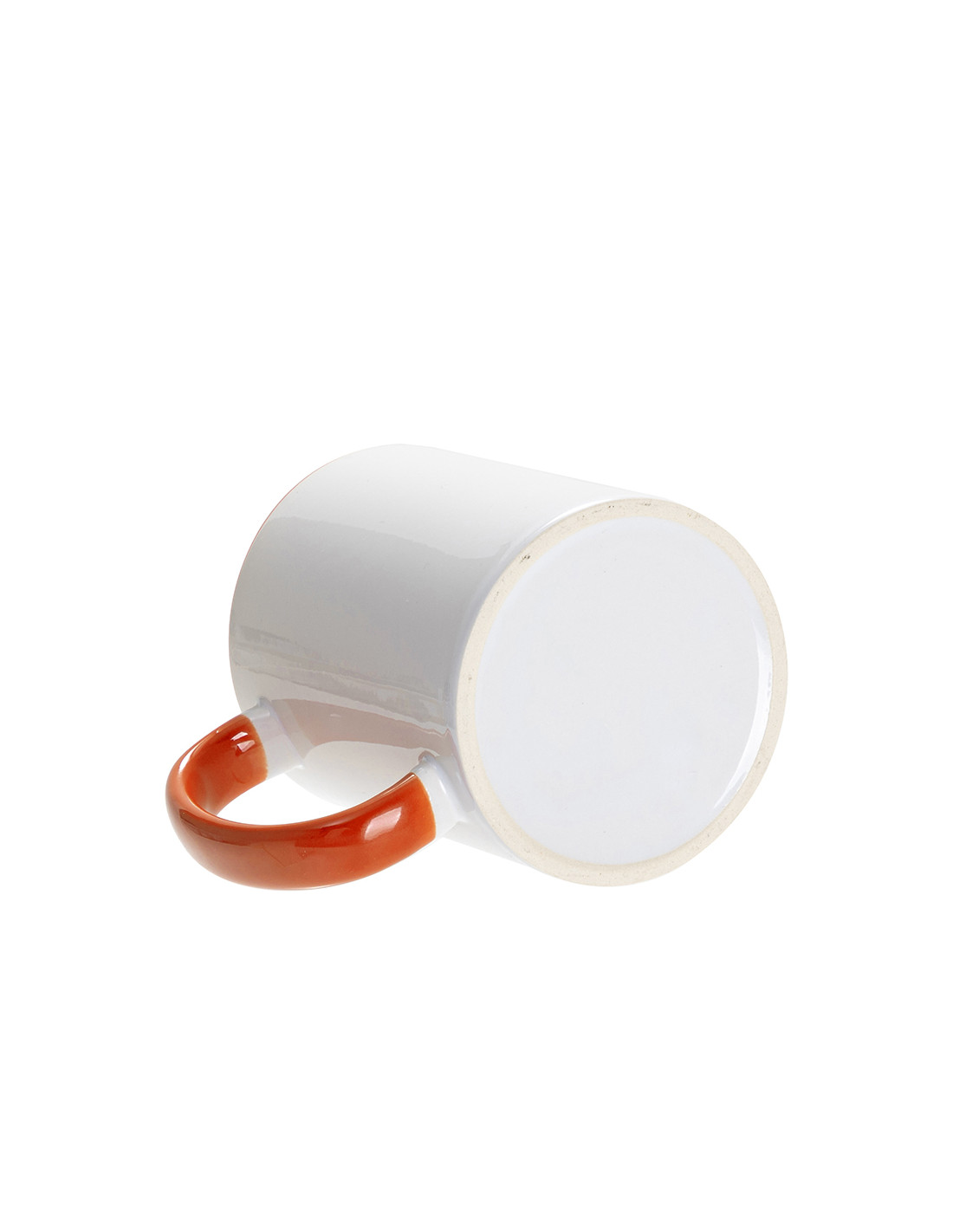 Tasse de couleur intérieure/poignée de 11 oz-Orange