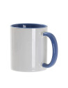Tasse de couleur intérieure/poignée de 11 oz, bleu clair
