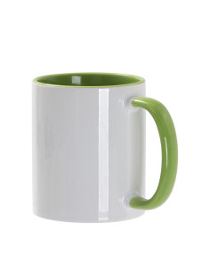 Tasse de couleur intérieure/poignée de 11oz-Vert clair 2