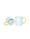 Tasse à poignée à bord de 11 oz - Jaune