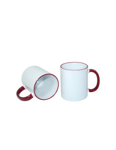Tasse à poignée à bord de 11 oz - Marron