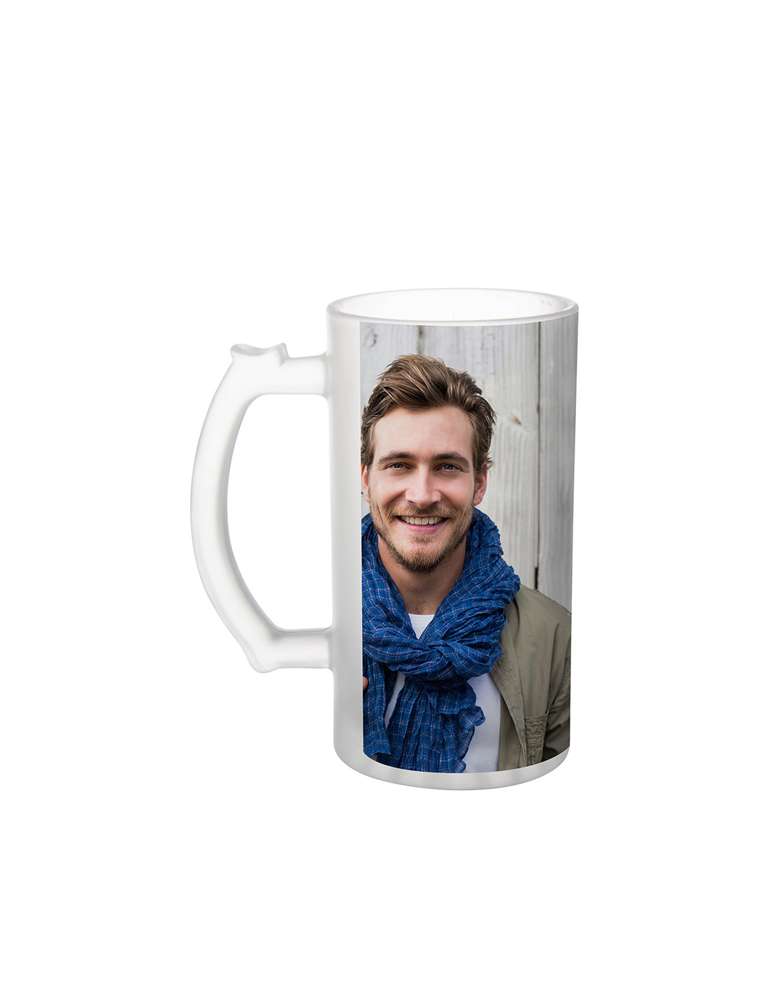 Chope à bière en verre de 16 oz - Verre givré