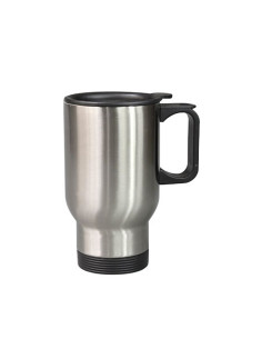 Tasse en acier inoxydable de 14 oz/420 ml, argent