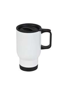 Tasse en acier inoxydable de 14 oz/420 ml - Blanc complet 2