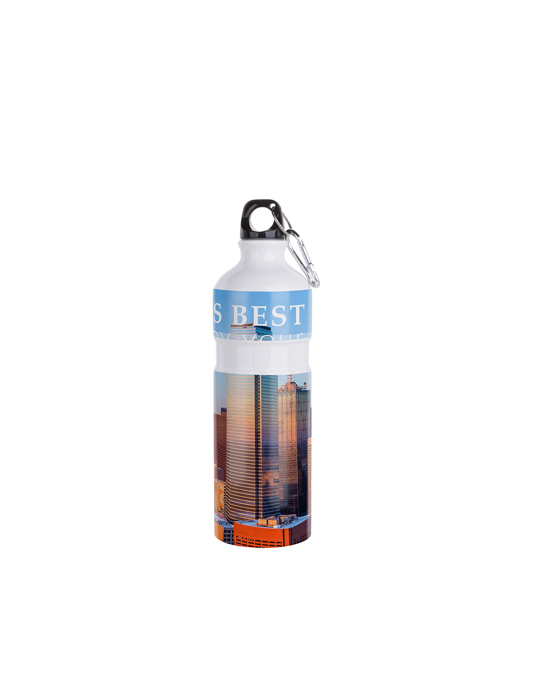 Bouteille d'eau en aluminium de 750 ml (blanc)