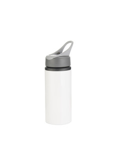 Bouteille en aluminium de 22 oz/650 ml avec poignée (blanche)