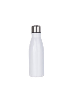 Bouteille en forme de cola en aluminium de 17 oz/500 ml (blanc)