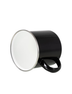 Tasse en émail coloré de 12 oz/360 ml (noir) 2