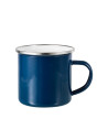 Tasse en émail coloré de 12 oz/360 ml (bleu foncé)