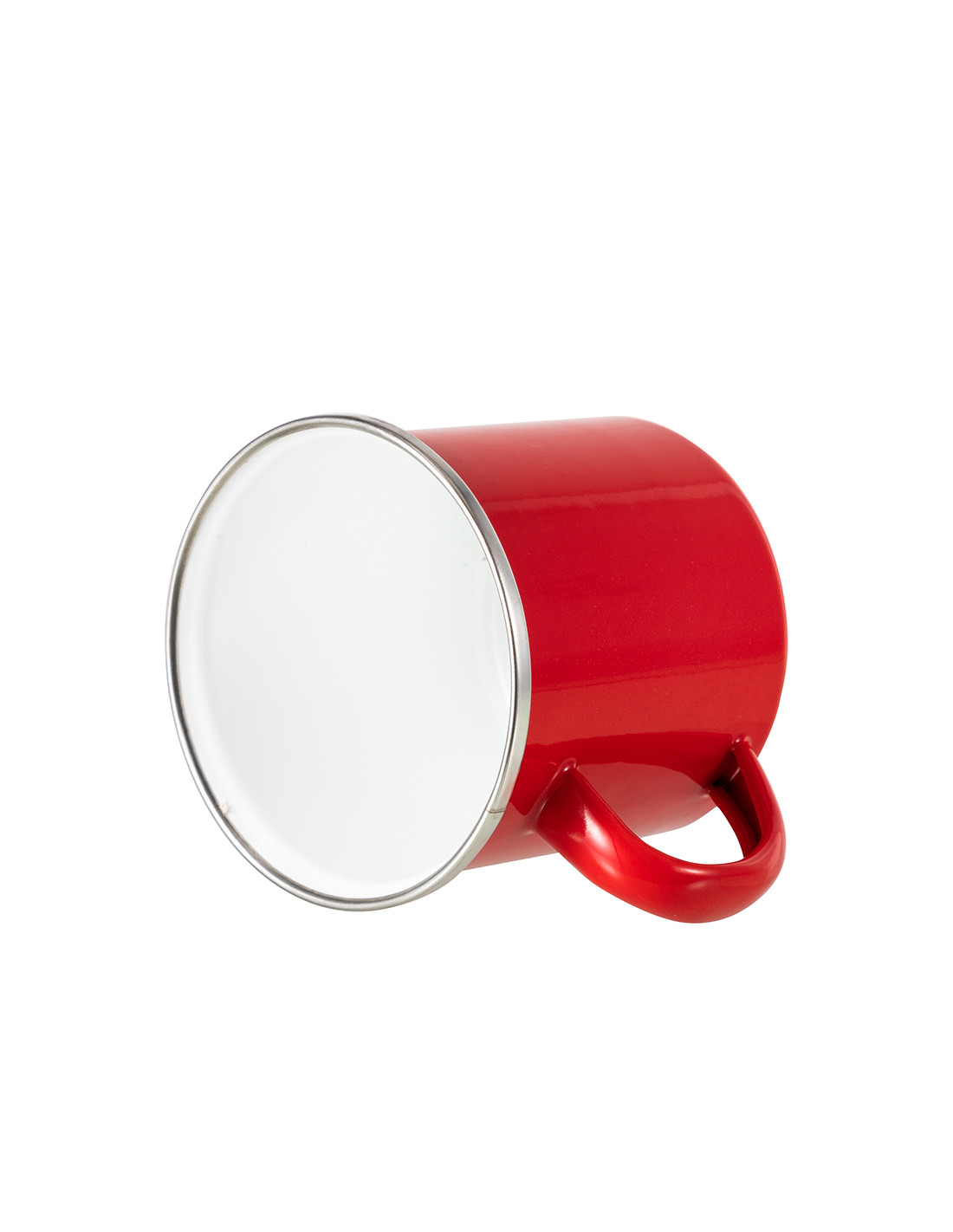 Tasse en émail coloré de 12 oz/360 ml (rouge)