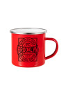 Tasse en émail coloré de 12 oz/360 ml (rouge)