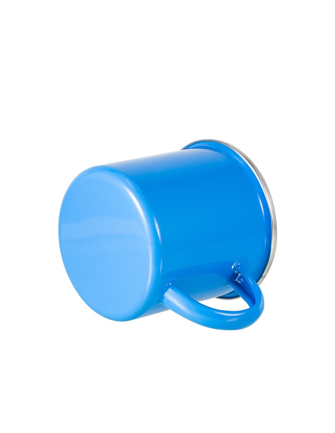 Tasse en émail coloré de 12 oz/360 ml (bleu clair)