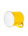 Tasse en émail coloré de 12 oz/360 ml (jaune)