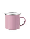 Tasse en émail coloré de 12 oz/360 ml (rose)