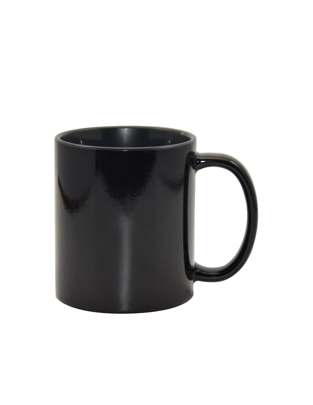 Tasse à changement de couleur noire de 11 oz (couleur intérieure) -Noir