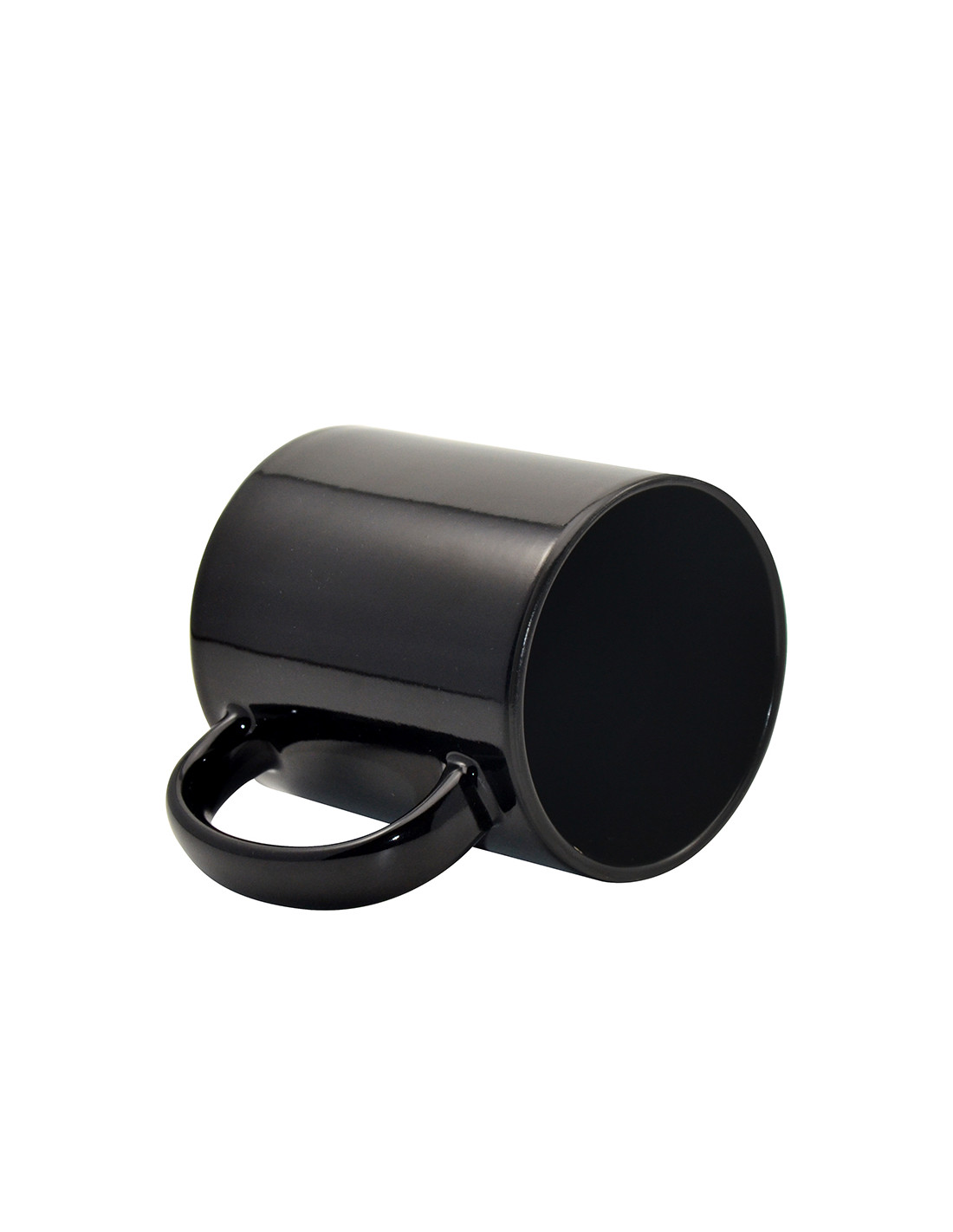 Tasse à changement de couleur noire de 11 oz (couleur intérieure) -Noir