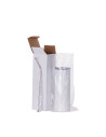 Gobelet en acier inoxydable de 20 oz/600 ml avec paille et couvercle en acier inoxydable (blanc)