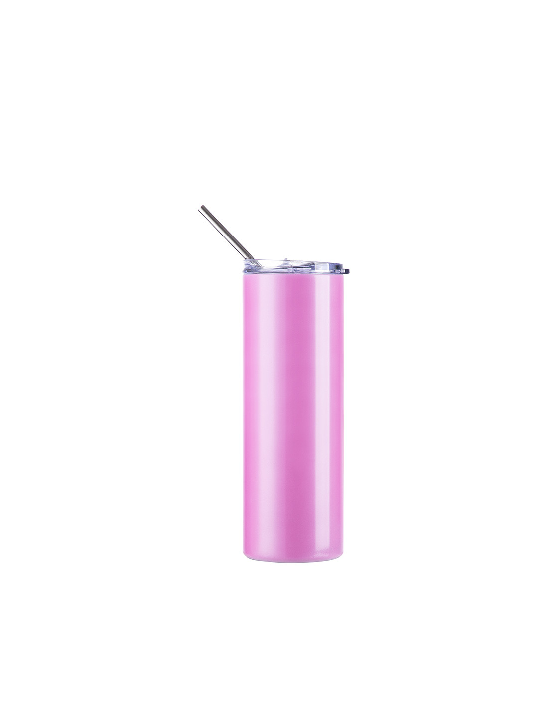 Gobelet SS à couleur changeante de 20 oz/600 ml avec paille et couvercle (activé par UV, blanc à rouge)